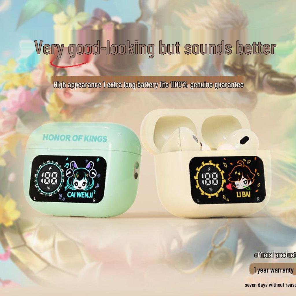 Honor of Kings 656 Wireless In-Ear Bluetooth Headphones: Game Noise Reduction, High Sound Quality, Long Battery Life.