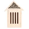 Garden Outdoor Wooden Insect Bee House Wood Bug Room Shelter Nesting Box Decoration(C Type )