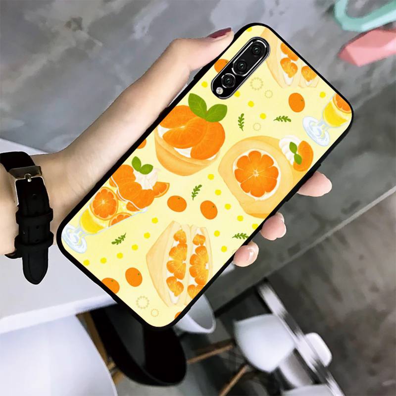 Cake Illustration Phone Case For Huawei G7 G8 P7 P8 P9 P10 P20 P30 Lite Mini Pro P Smart Plus Cove Fundas