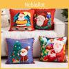 Cartoon Christmas Santa Pillowcase Cushion Back Pillow Cover Xmas Decor Holiday