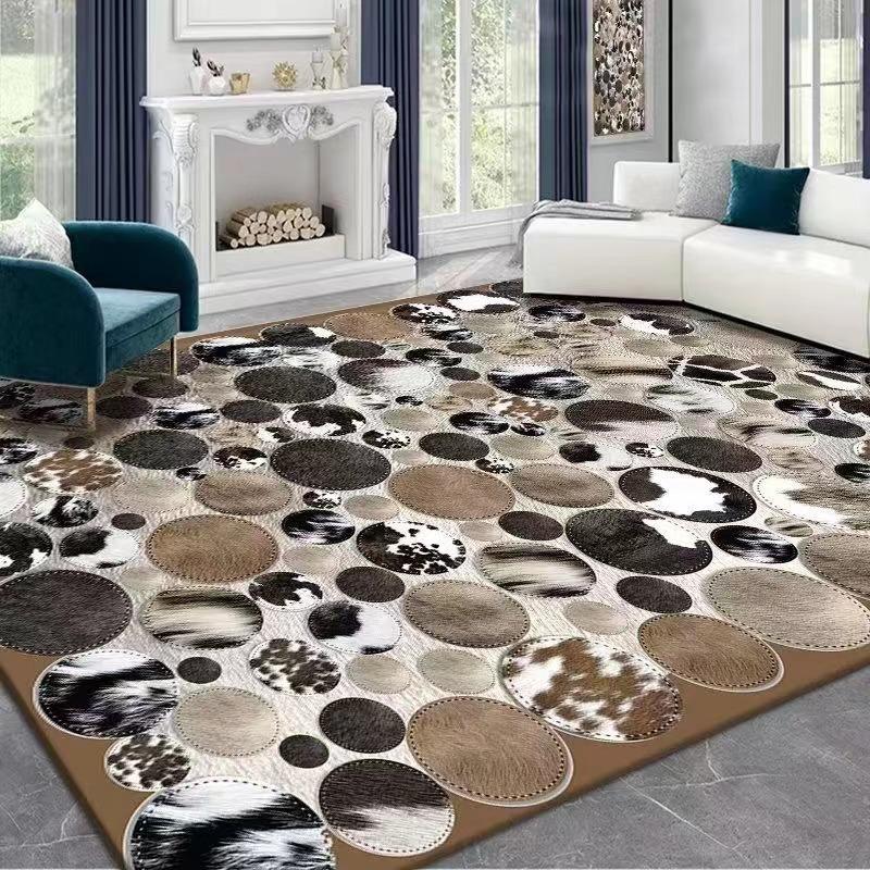 Light Luxury Simple Flannel Plush Carpet Bedroom Bedside Carpet Home Living Room Decoration Sofa Carpet