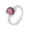 Silver Ring with Natural Ruby, Product Weight 3.14 Gr (2092681)