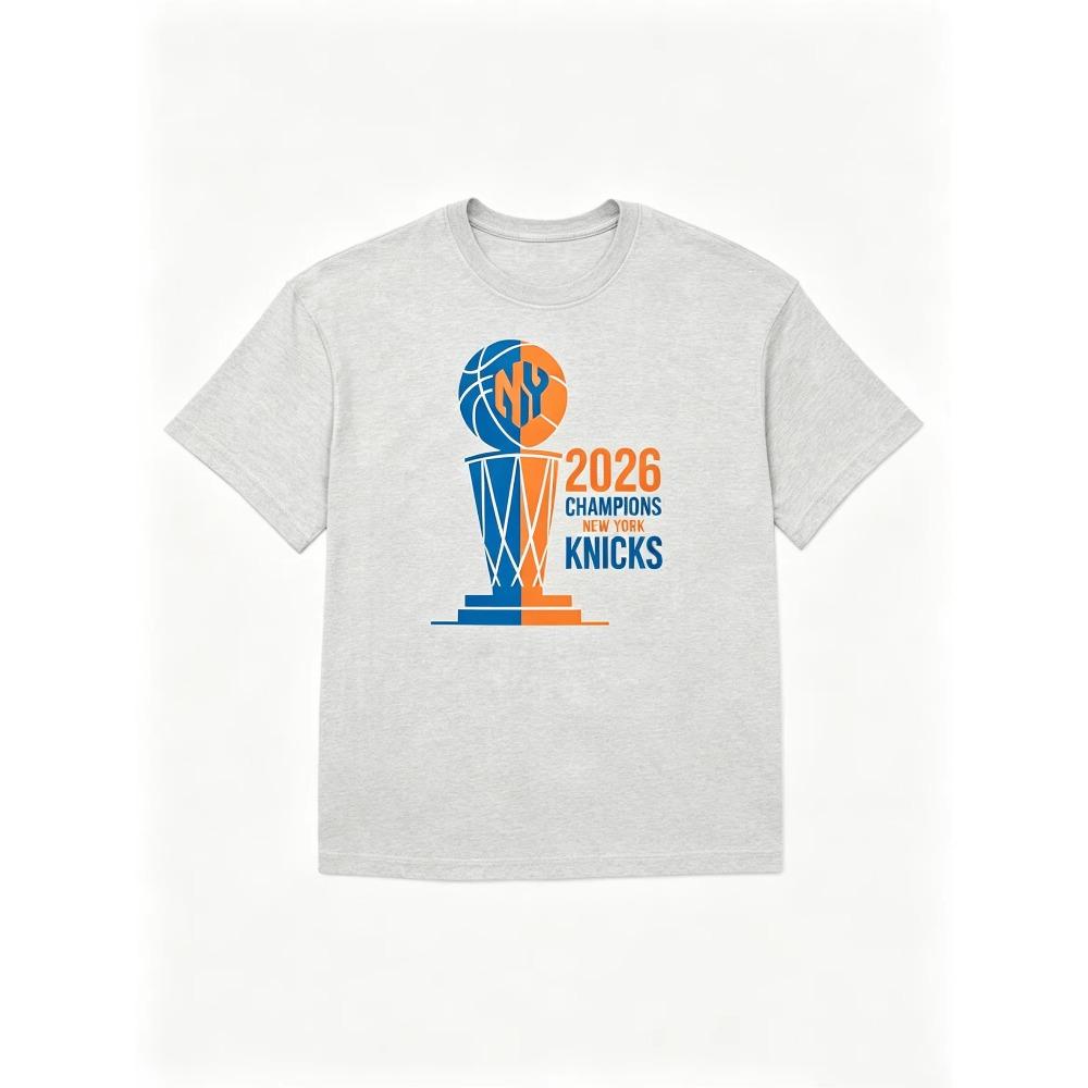 2026 NY Knicks Champions New York Knicks Finals Collection Fans T-Shirt Summer New Men Women Cotton Oversized Unisex Harajuku High Quality