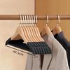 JINGRUIXIANG Wooden Wide Shoulder Flocked Hangers (10-Pack)