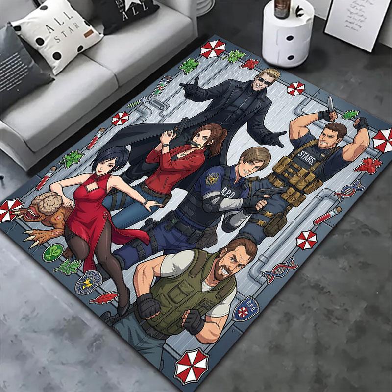 Resident Evil Carpet Rug For Living Room Bedroom Home Sofa Decoration Kids Play Nonslip Floor Mat