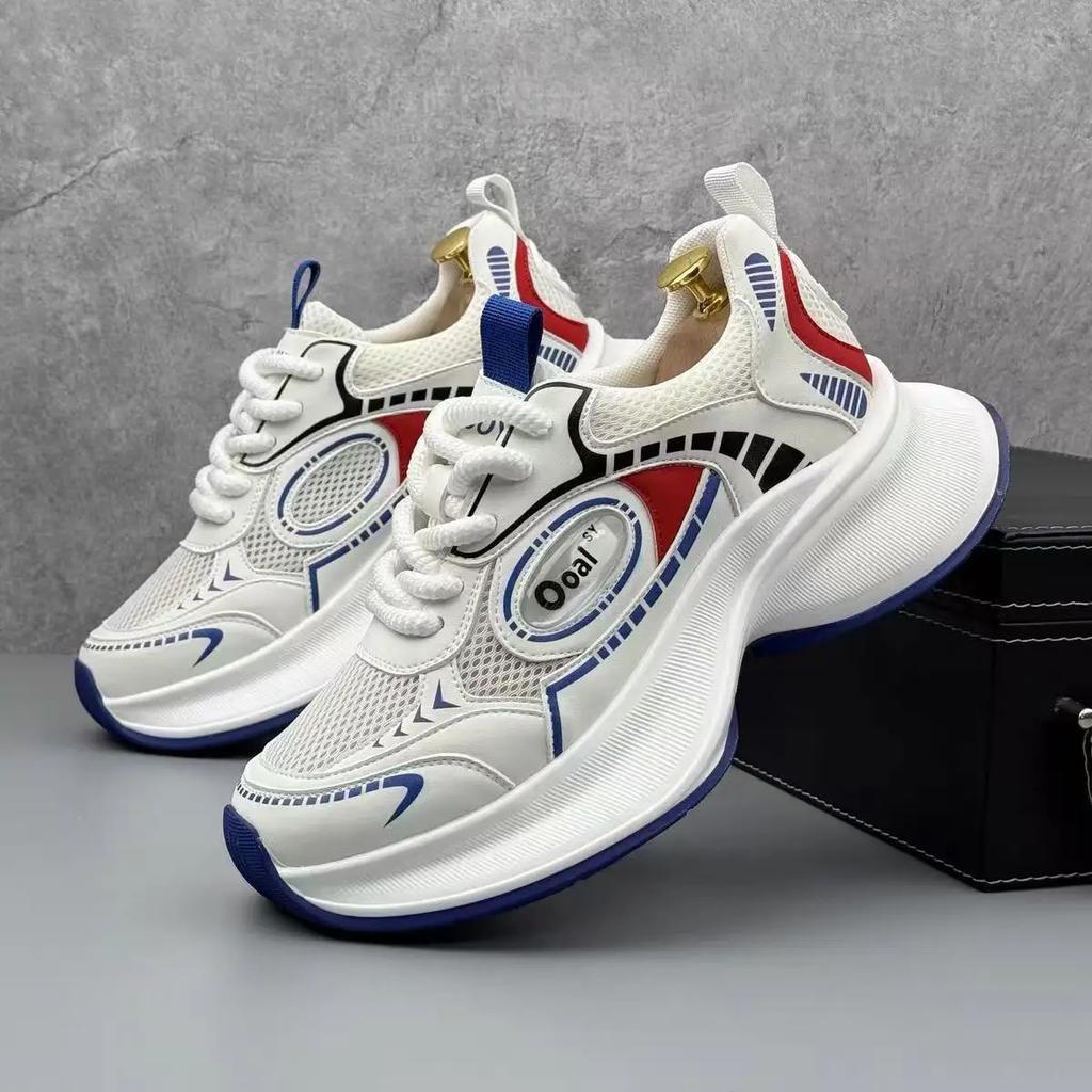 Trendy Mesh Sportschoenen Heren Dikke Zool Papa Schoenen Retro Mode Casual Veelzijdig Coole Stijl Herenschoenen Ademend