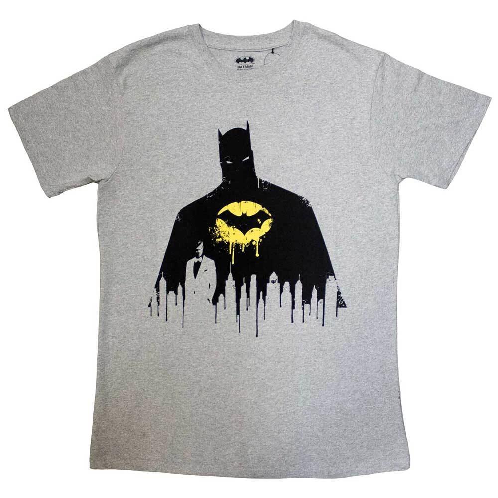 DC Comics Unisex T-Shirt: Batman Silhouette Drip (Small) S