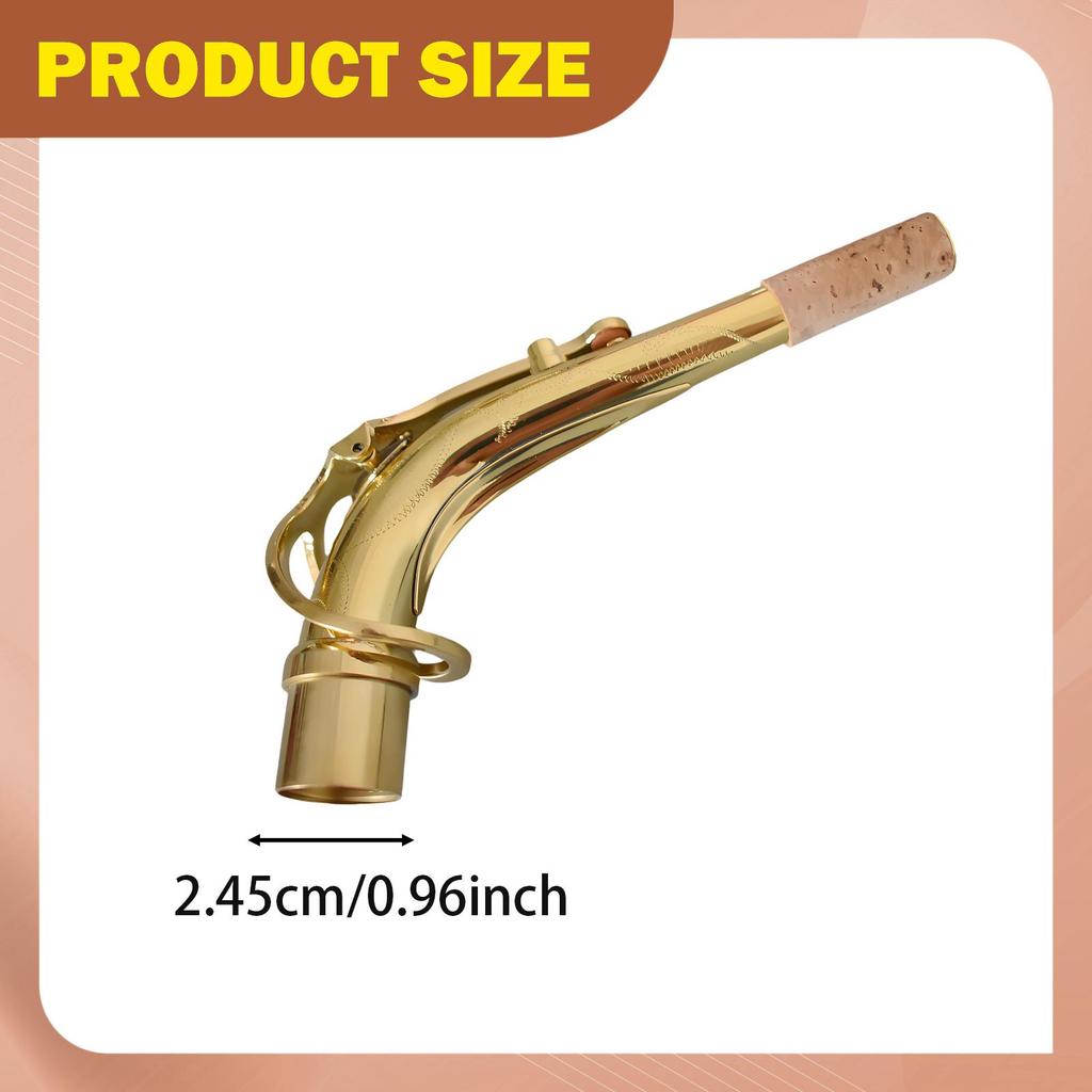Sax Bend Neck Alto Saxophone Assembly Component Replacement Connector Comfortable