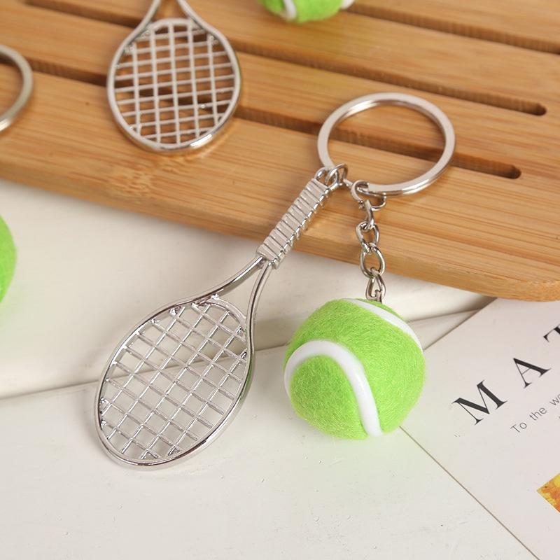 

New Badminton Tennis Keychain Alloy Pendant Sports Souvenir StyleK