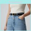 Retro Matte Finish Leather Waist Belt For Womens Casual And Work Outfits