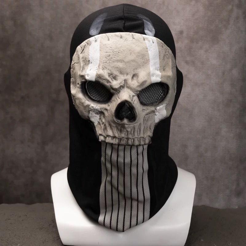 Vintage Silicone Skull Mask Cosplay Ghost Full Face Cover for Outdoor Headgear Riding  Costume Props Party Accessories Halloween