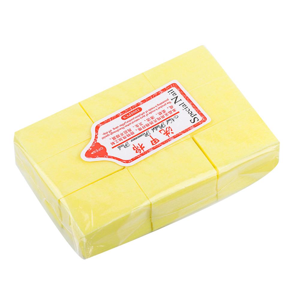 Puntos 600Pcs Disposable Nail Polish Remover Pads Wash Towel Cotton Cloth Cleaning Tool