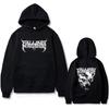 Unisex Falling in Reverse Album Cover Graphic Hoodie, Vintage Gothic Punk Loose Sweatshirt