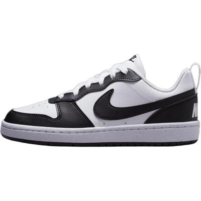 Court Borough Anti Slip Wear Resistant Low Top Kids' Skateboarding Shoes White Black Sneakers DV5456-131