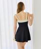 VIKINI VENDER Velia Shirred Flare Monokini - Black