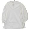 JIL SANDER JSPQ560305 White puff sleeve blouse tops 34 whiteUsed