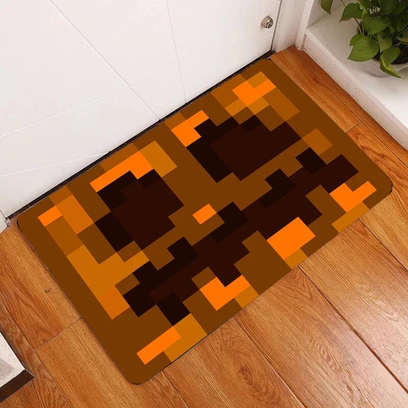 Hot Game Cartoon Pixels Floor Mats Bedroom Entry Doormat Living Rooms Front Door Carpet Antislip E-sports Room Mat Welcome Rug
