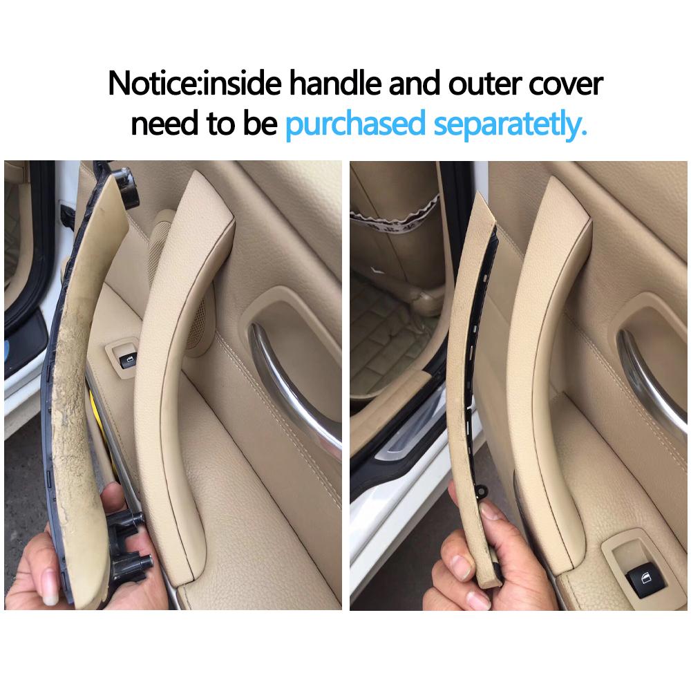 Bej, negru, gri, interior, ușă pasagerului, capac pentru mâner, pentru BMW Seria 3 E90 E91 E92 316i 318i 320i 325i 328i