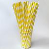 Individually Wrapped Biodegradable Striped Paper Straws