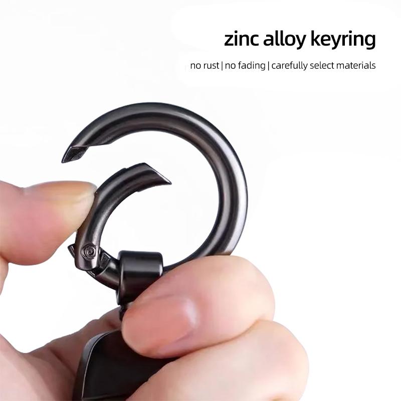 Car Logo Keychain Zinc Alloy Key Ring Accessories For Citroen C5X e-C4 X e-C3 C4 C3 C5 C-Elysee C-Crosser Berlingo C1 C6 C2