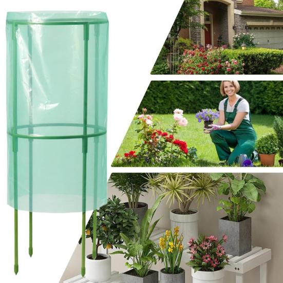 Frost Protection Plant Cage Ventilated Plant Guard from Animals Quick Setup Garden Cloches for Blueberry Bushes Strawberry Vegetables Flowers Fruits