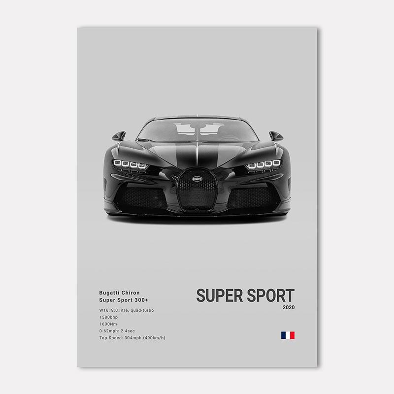 Berühmte Autos Super Sport Wandkunst Druck Poster M4 P1 DIVO STO SVJ Dekoration Wandbild Moderne Heimdekoration Geburtstagsgeschenk Ungerahmt