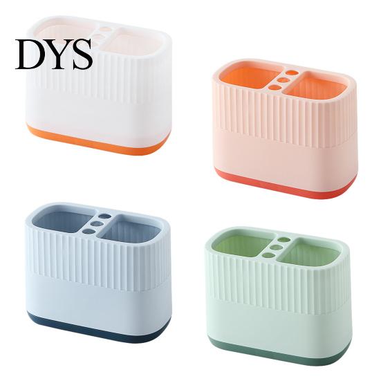 Stationery Storage Box for Students Desktop Pen Holder, Compartments Thickened Plastic Organizer, Macaron Desk Organizer Office Color Vertical Pattern