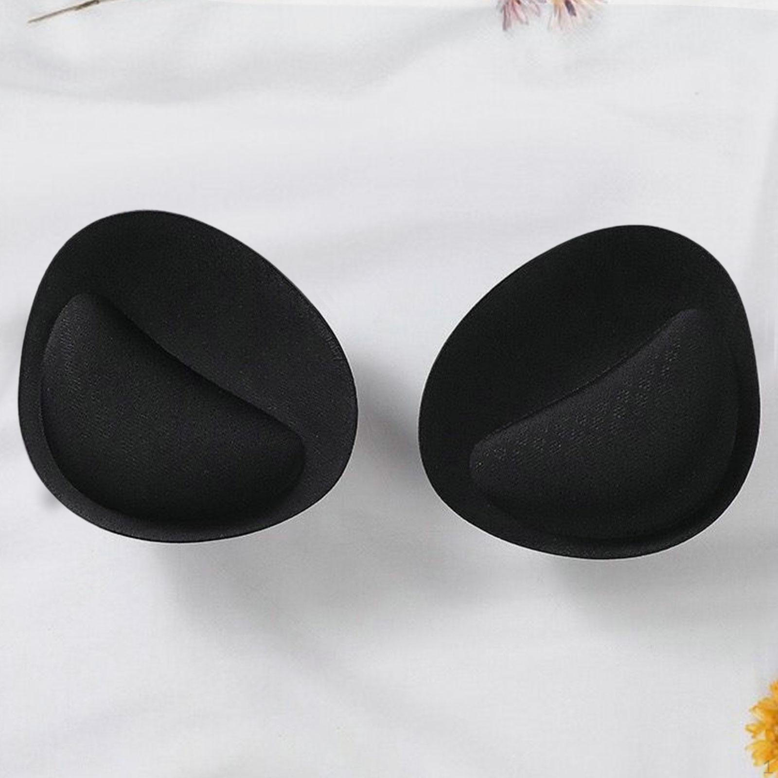 

2 шт. Вкладиші для бюстгальтера, Легка м яка змінна підкладка для купальників Black