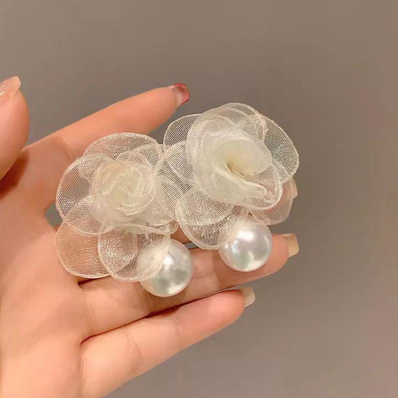 

Цветочные клипсы для ушей Dopamine Vacation: Никаких проколов, нишевые украшения класса люкс для весны-лета