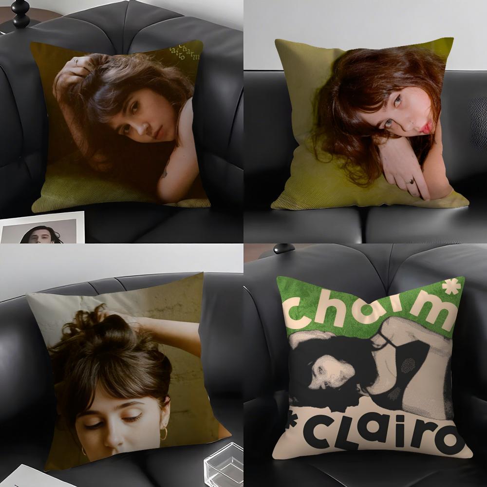 Charm Singer C-Clairo Cushion Cover Pillowcase Ultra Soft Skin Friendly Fabric Cloud Like Comfort & Concealed Zipper