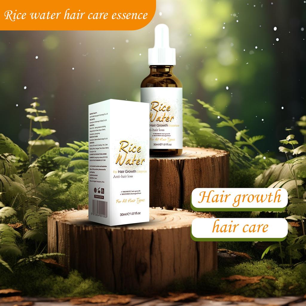 Rice Water Hair Care Serum, Hair Growth Rice Water, Reduce Hair Loss, Hair Loss, Hair Care Serum,30ML