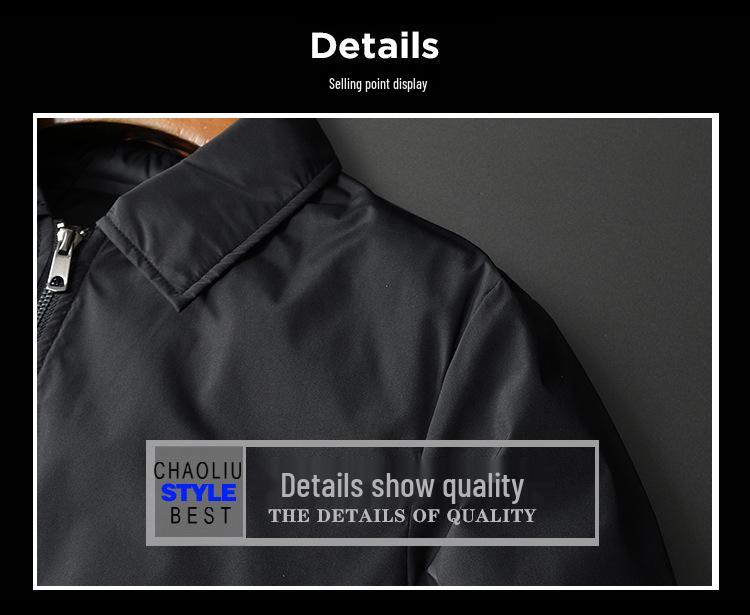 2025 Men's Winter Fashion Lapel Down Jacket