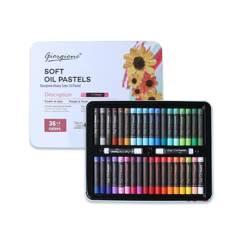 Giorgione 48 Macaron Morandi Ölpastellkreiden Blechset