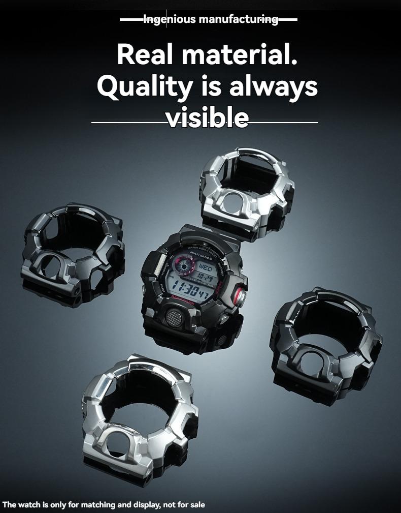 Pro Casio G-Shock Rangeman 3410 GW-9400 Nerezové pouzdro Kovový rámeček Výměna Plášť Příslušenství