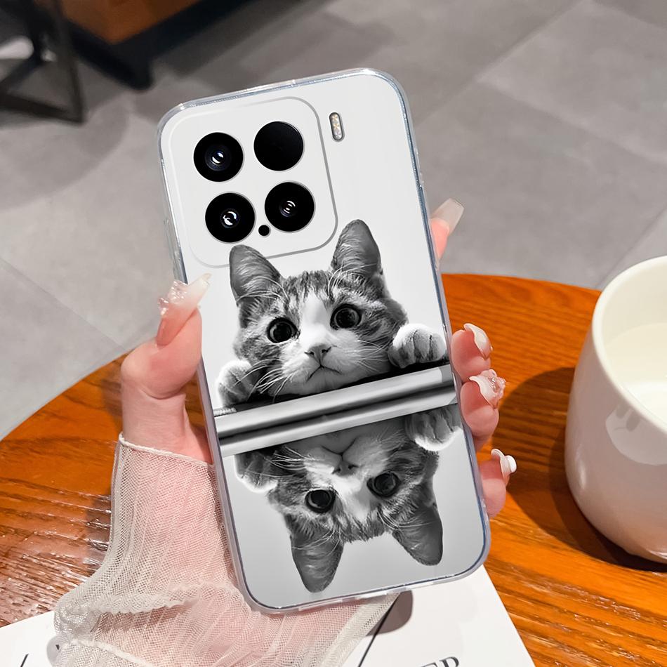 Leisure Flower Case For Xiaomi 15 Pro Clear Phone Bags Colourful Soft Back Cover For Xiaomi15 15Pro Silicone Anti Drop Housing