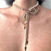 Xiaomi Pearl & Bow Beaded Choker: Stylish, Girly Clavicle Necklace