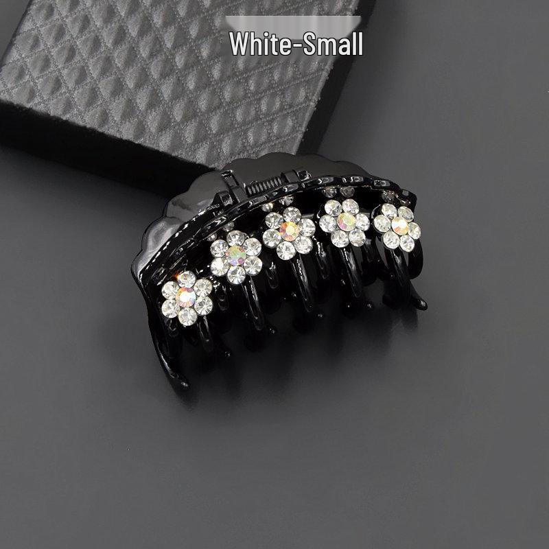 Rhinestone Plum Blossom Hair Clip - Women s Fashion Accessory Natural