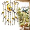 Crystal Pendants Bird Wind Chime Metal Suncatcher Wind Chime Hummingbird Wind Chime Patio Decor