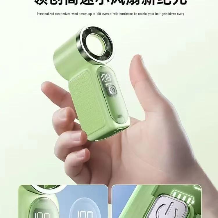 Southeast Asia Bestseller x688 Mini Turbo Handheld Fan - High-Speed, USB Charging, Long Battery Life