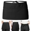 3 Pockets Half Apron Unisex Waiter Half Waist Apron New Short Half Waist Apron Restaurant Waiters