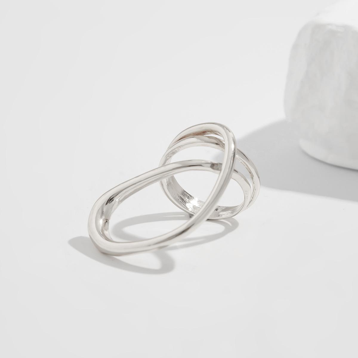 

Простой геометрический сплав браслет набор нерегулярные линии глянцевый весенний браслет мода пригородная вечеринка подходит для женщин