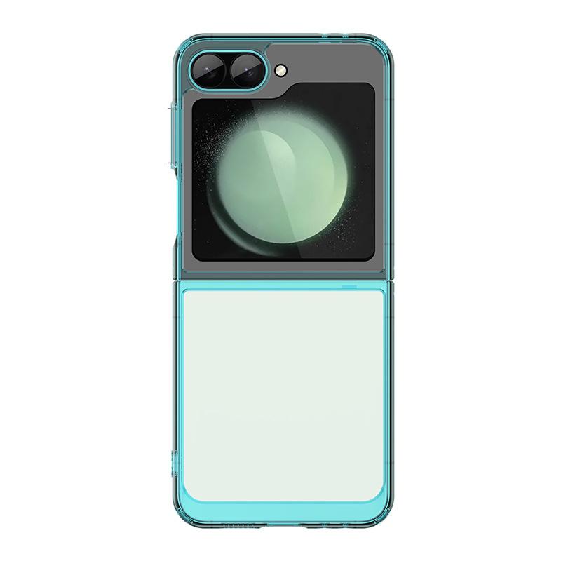 

Samsung Galaxy Z Flip6 Case, Clear Transparent Phone Case Cover for Samsung Galaxy Z Flip6 світло-синій колір