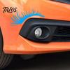 Beschädigungsfreie Auto-Außendekoration 2 Paar Auto-Scheinwerfer-Wimpernaufkleber, Lustige Scheinwerfer-Aufkleber, Dekorative Wimpern für Scheinwerfer Klebend