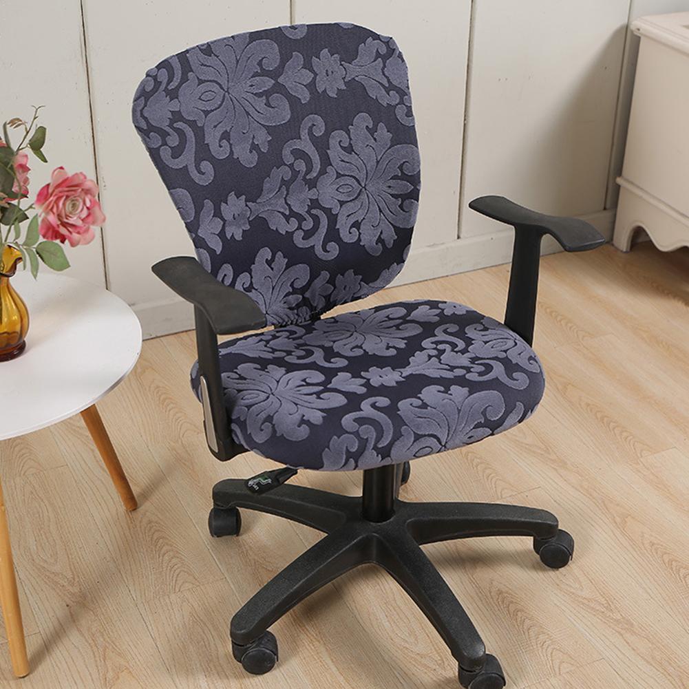 

Office Chair Covers Universal Stretch Rotating Chair Slipcovers Cover Light gray#0