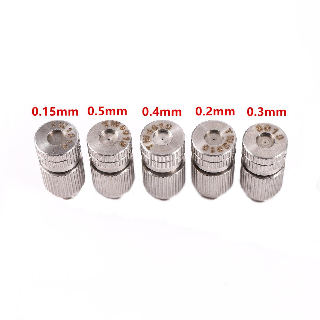 50Pcs Stainless Steel High Pressure Misting Nozzle Garden Irrigation Sprayer Cooling Dust Removal Disinfection Atomizing Nozzle