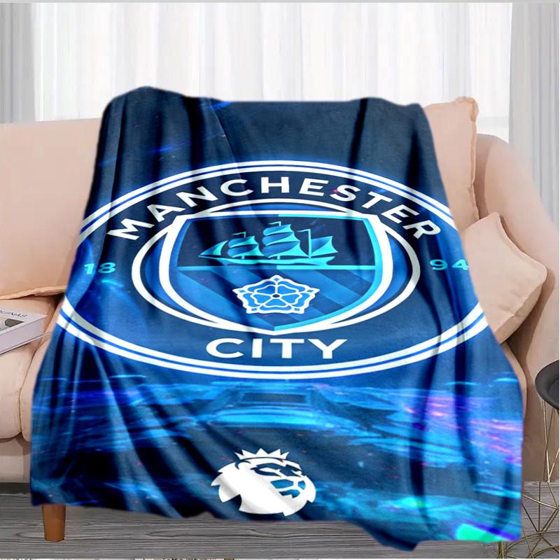 City Football Club Printed Throws Blanket Soft Flannel Blankets for Couch Bed Gifts for Men Women Picnic Blanket Christmas Gifts