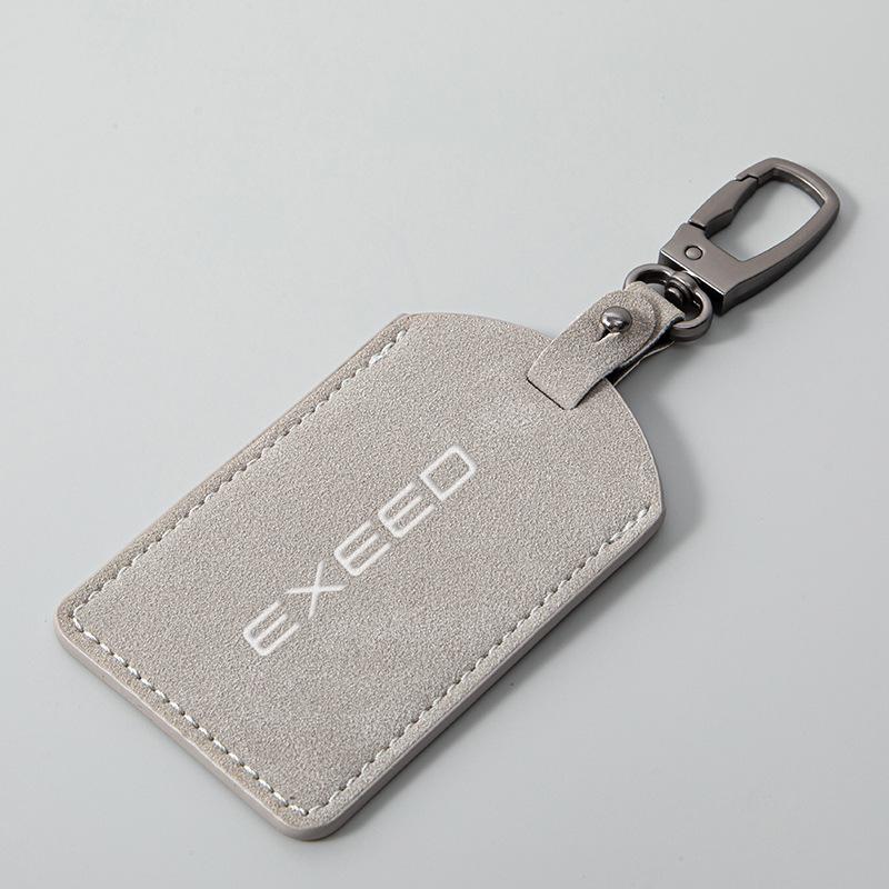 Luxury Suede Card & Key Holder for Exeed Star Era ES Cards & Keychains
