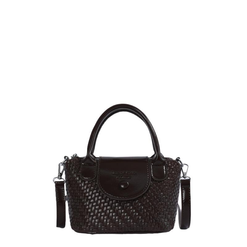Spring and Summer New Handwoven Bag Fashion Dumpling Handbag High Texture Versatile Trend Shoulder Messenger Bag