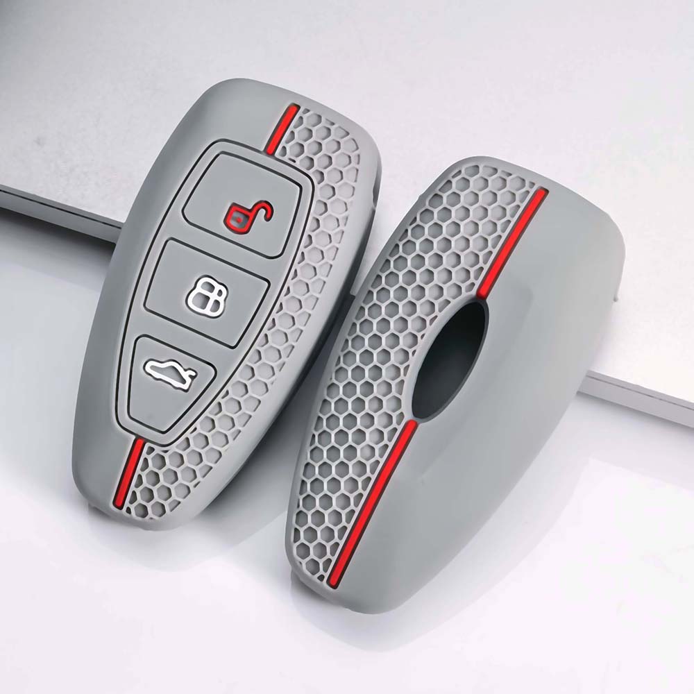 Silicone Car Key Cover Case for Ford Focus 4 ST Mondeo 5 Edge Explorer Ecosport Kuga Escape Fiesta Mustang F150 Ranger Keyless