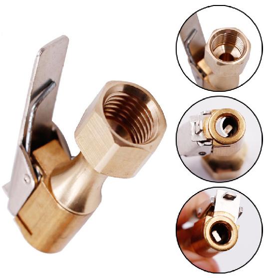Tragbare aufblasbare Pumpe für Autoreifen-Luftfutter-Inflatorpumpenventil-Anschluss Clip-on-Adapter Auto Messing 8-mm-Reifenradventil